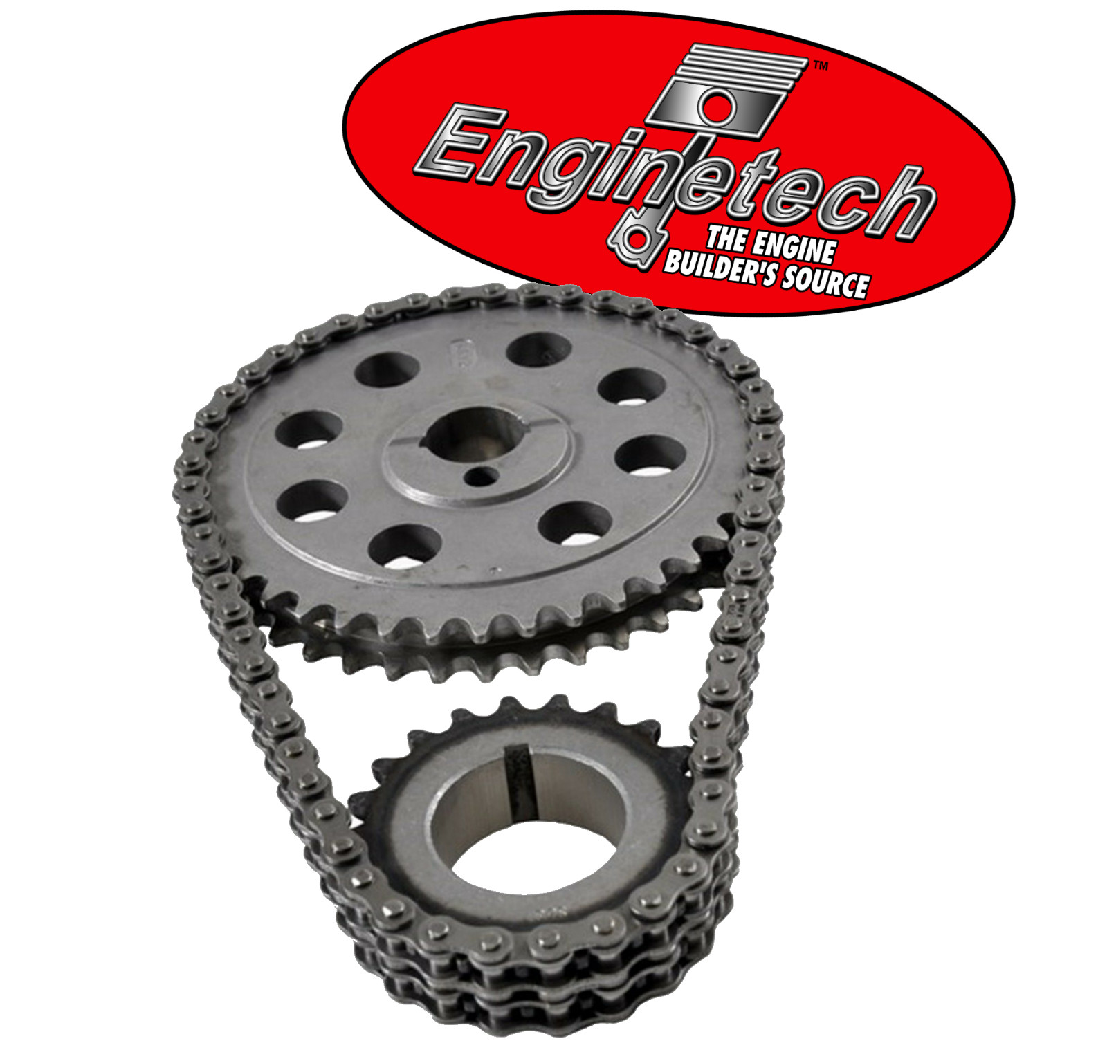 HD Double Roller Timing Chain Set for Ford SBF 302 347 351W Windsor 5.0L 5.8L