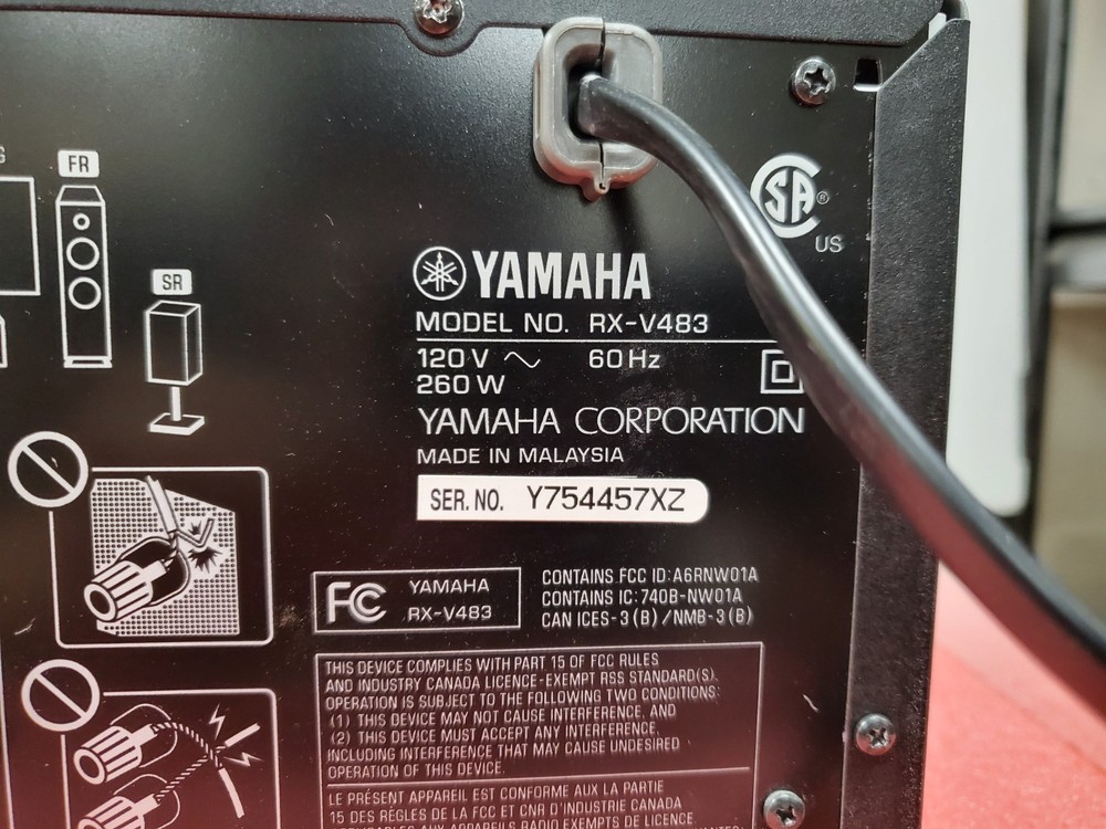 Yamaha RX-V483 Network AV Receiver | C582DS