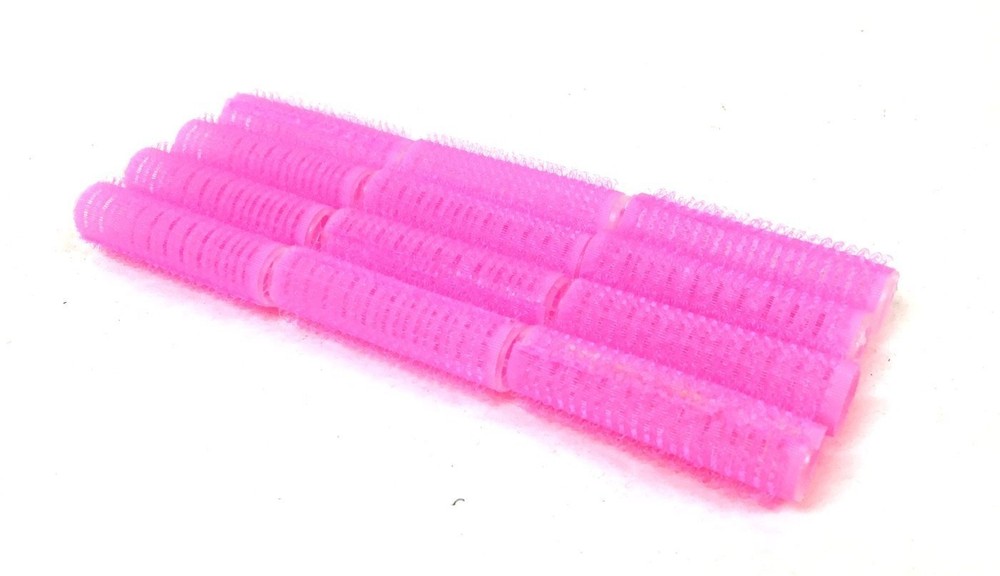 Mini Self Grip Hair Rollers 12 Pack Tiny Plastic 1.5cm Diameter Fast Drying