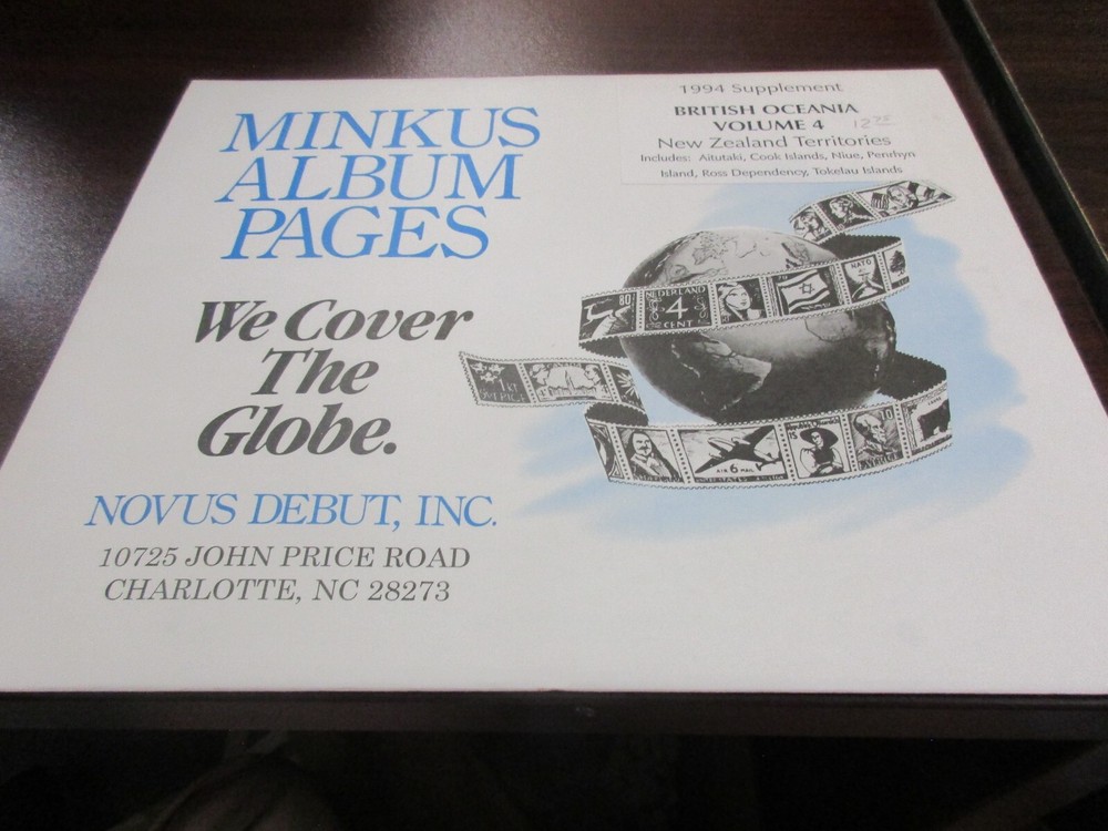 "MINKUS" 1994 SUPPLEMENT  BRITISH OCEANIA VOLUME 4   W/FREE SHIPPING!!!