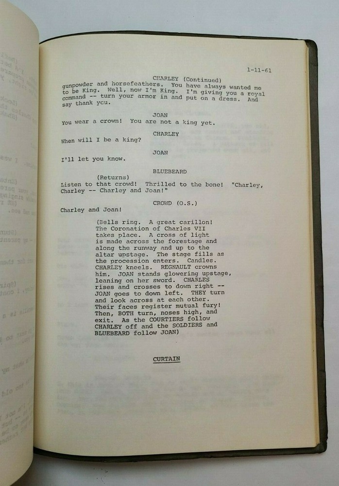 GOODTIME CHARLEY / Sidney Michaels 1970 early draft Broadway Musical Script