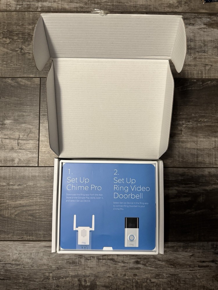 Ring Video Doorbell 2 + Chime Pro - Open Box Never Installed