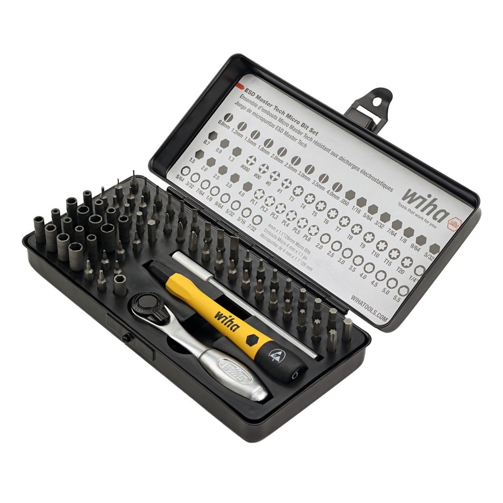 65 Piece System 4 ESD Safe Master Technician Ratchet and MicroBits Set