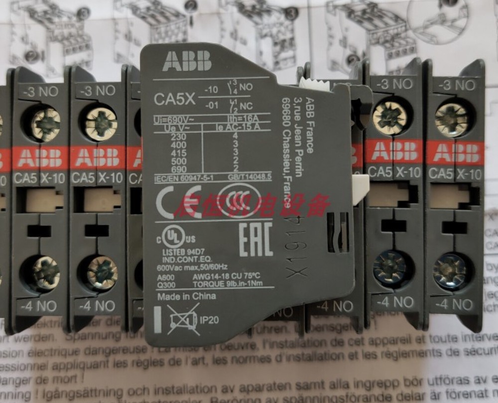 1pcs ABB AC Contactor Auxiliary Contacts CA5X-10
