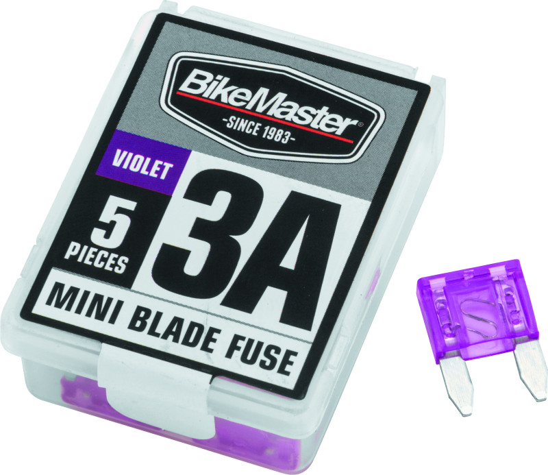 BikeMaster 5Piece 3A Replacement Mini Blade Fuse | 152441