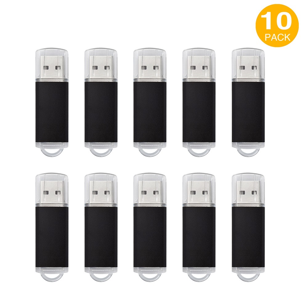 10PCS 4GB USB 2.0 Flash Drive Rectangle Model Thumb Pen Drive Flash Memory Stick