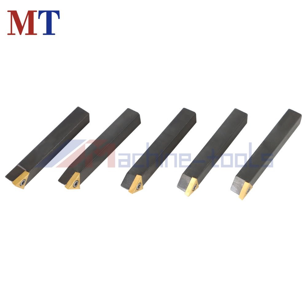1/2" 5Pcs Carbide Indexable Turning Tool Lathe Tool Bit With Carbide Inserts