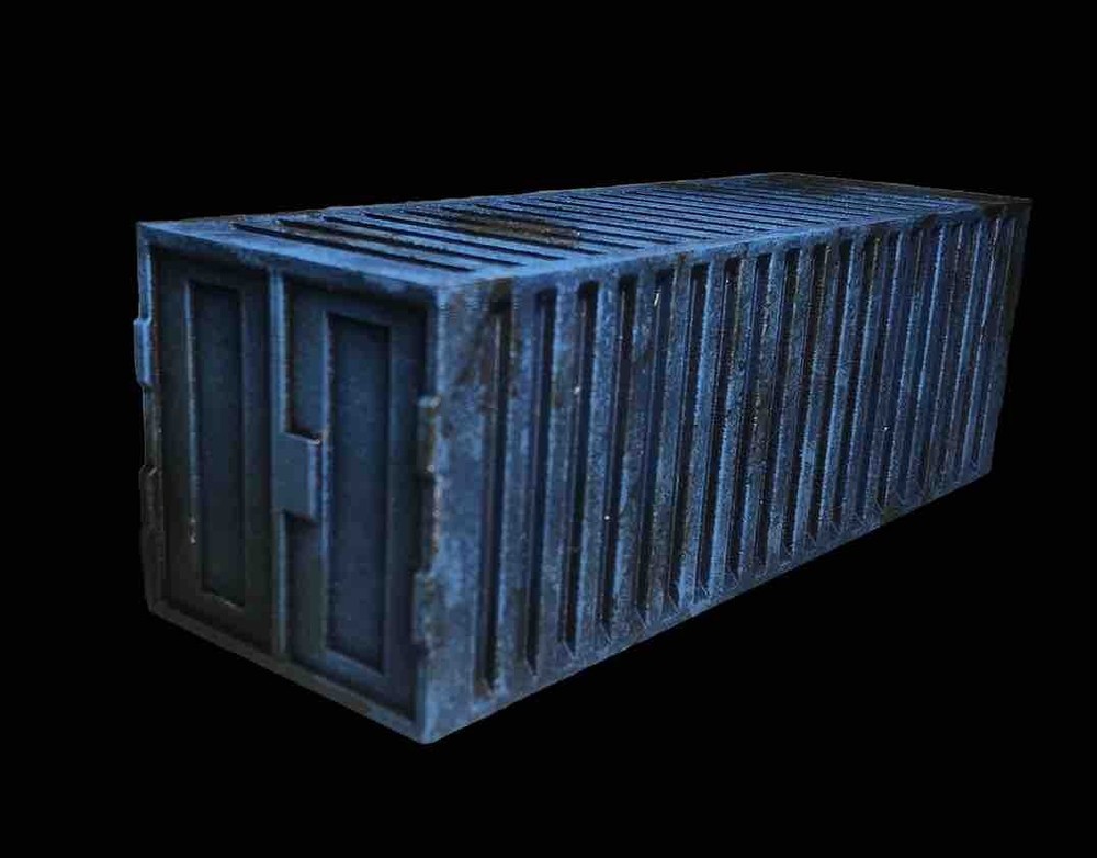 Shipping Container Terrain (1) (Blue) Extra Large Warhammer 40k Scenery