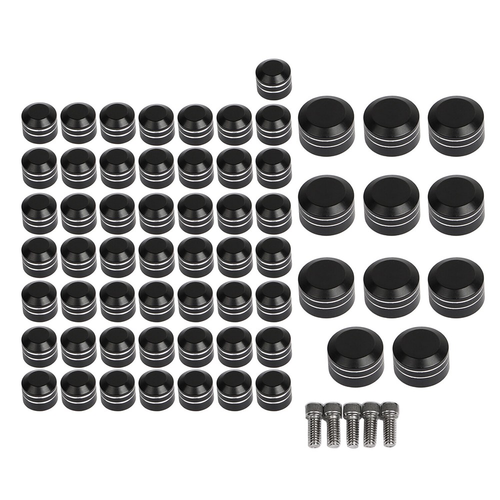 61PCS Engine Toppers Head Bolt Covers For Harley Softail FXSTC Standard FXST US