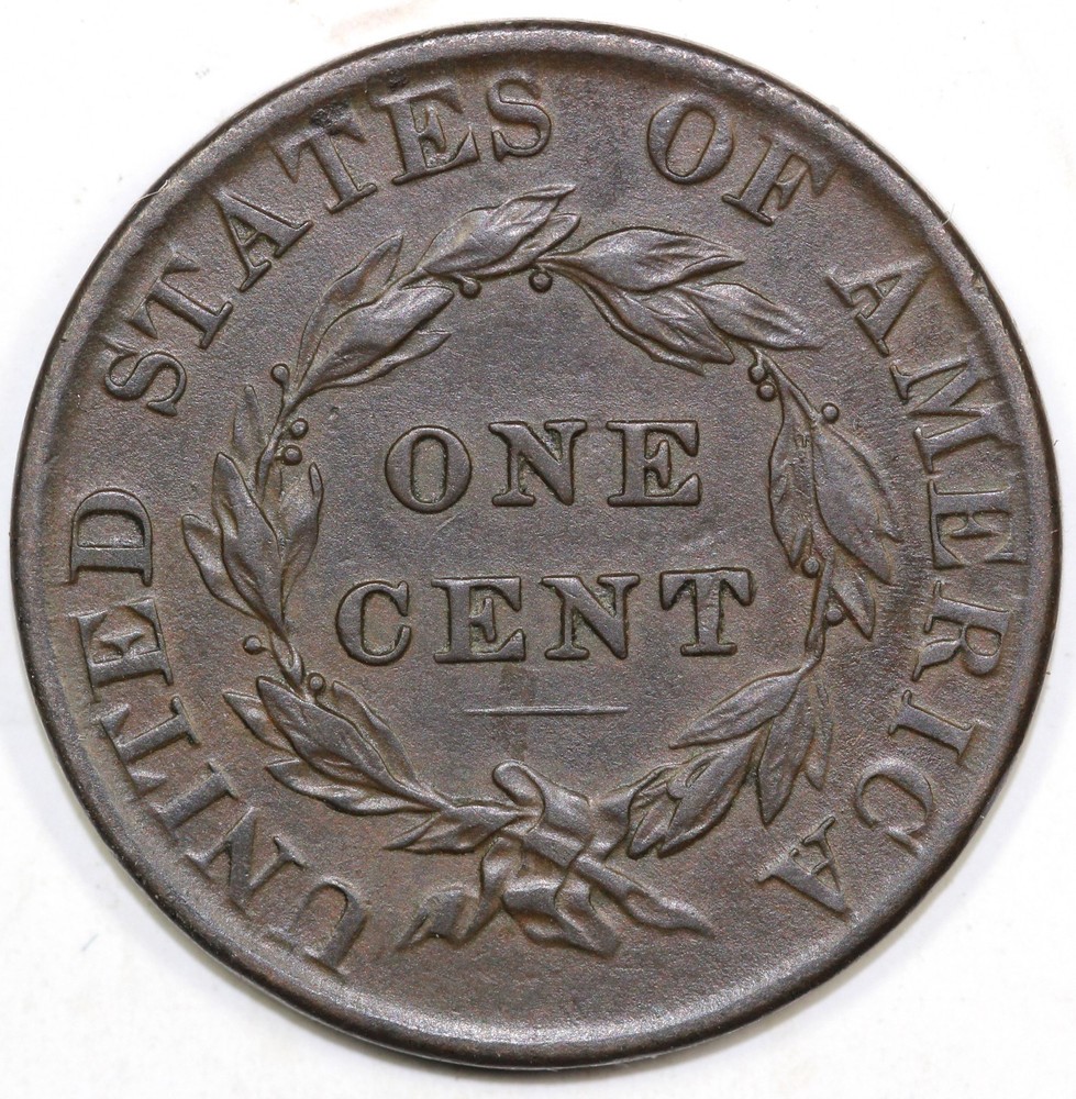 1824 1c Coronet or Matron Head Large Cent