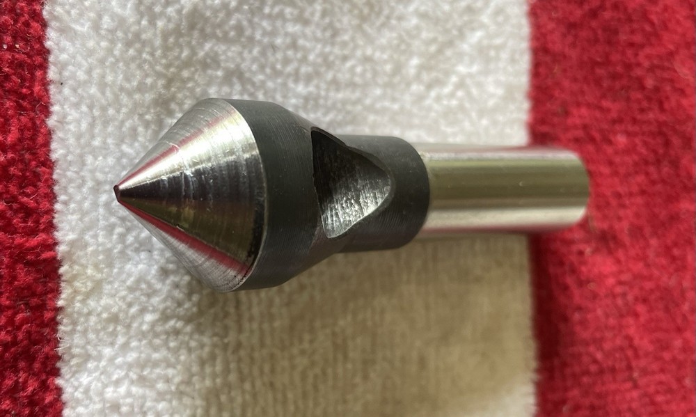 #4 HSS Zero-Flute Countersink and Deburring Tool