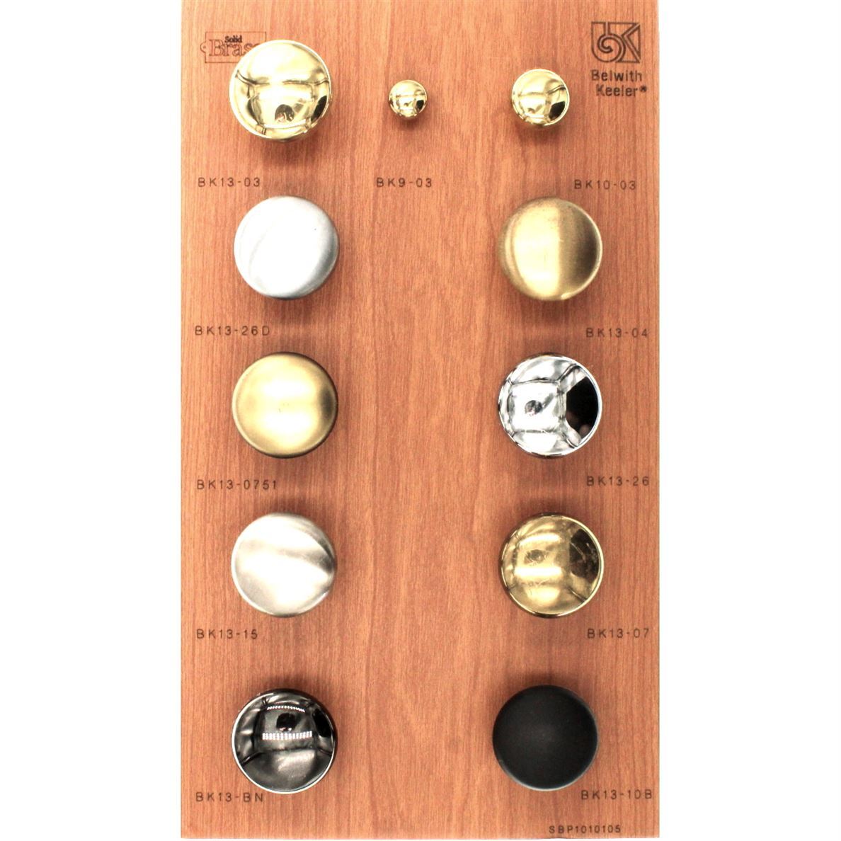 BK13-15 Satin Nickel Solid Brass 1 1/4" Mushroom Cabinet Knobs Pulls Keeler