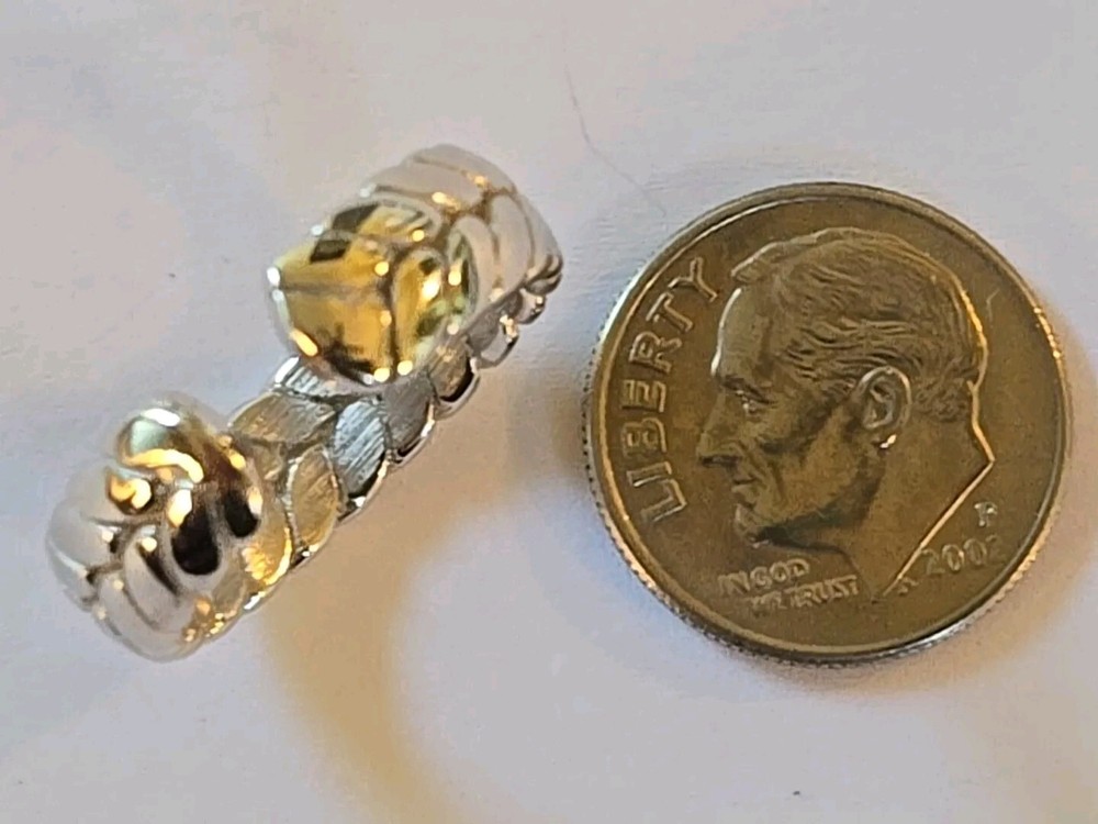 Sterling Silver ~ Braid Ring ~ Adjustable ~ Finger Cuff ~ Size 6 VINTAGE