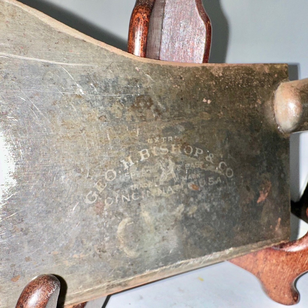 GEO. H Bishop & Co. Rare Speed & Ease Meat Cleaver