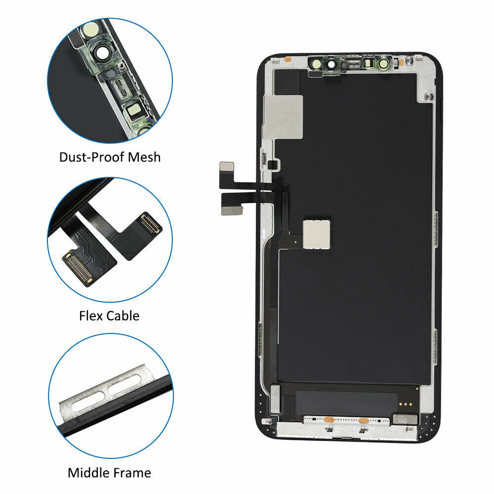 New For iPhone 11 Pro Max Soft OLED Display Touch Screen Digitizer Replacement
