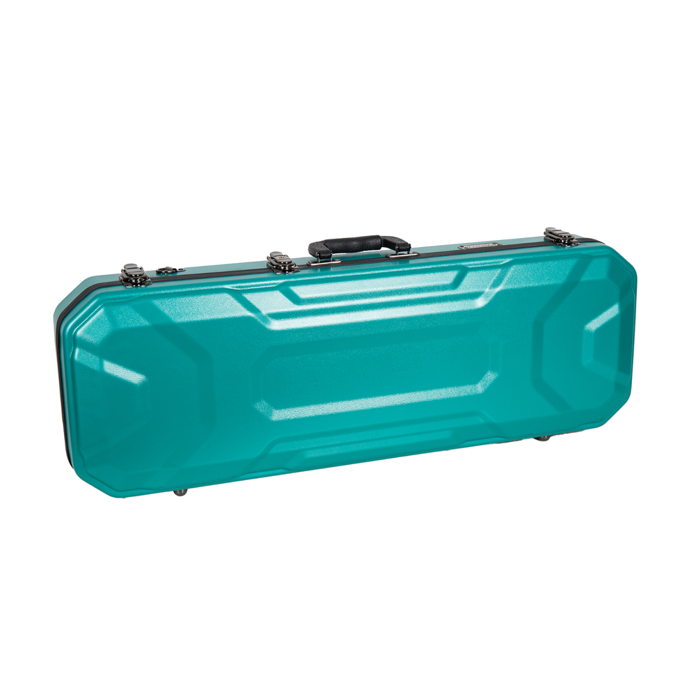 Crossrock 4/4 size Violin Case-ABS Molded Hardshell,Detachable Straps-Mint Blue