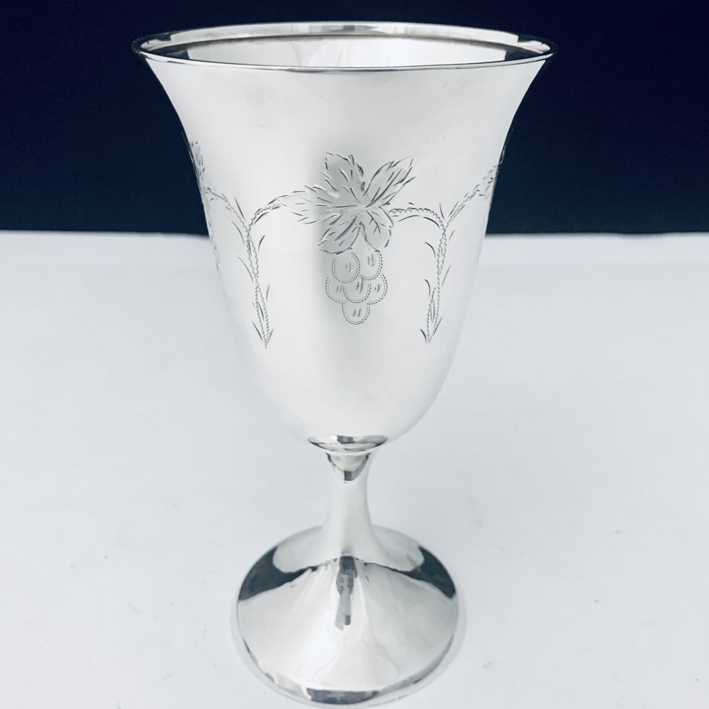 RARE ANITIQUE SILVER  835  SILVER GOBLET - CUP