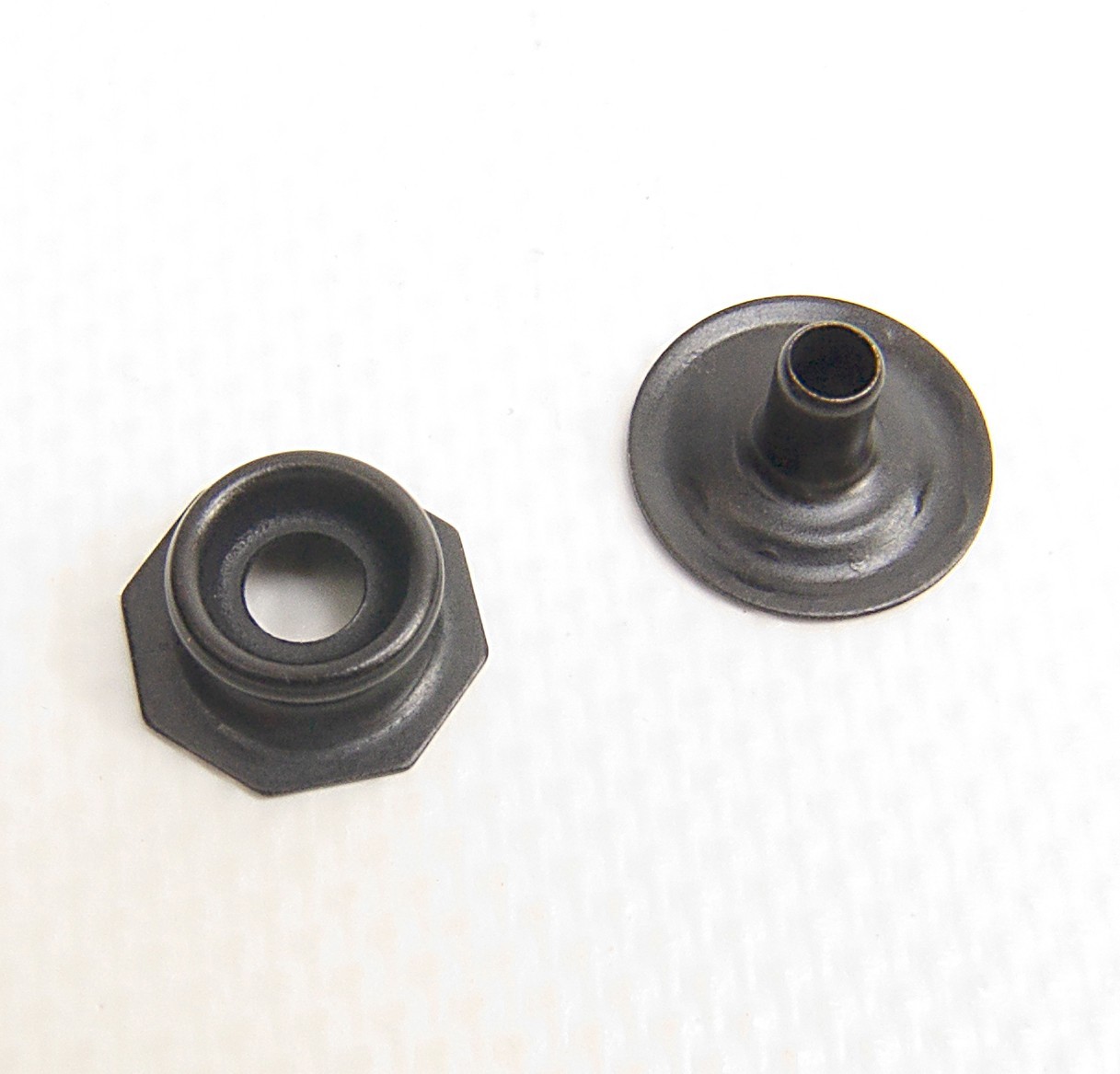 Pull The Dot Snap Fastener, Government Black Finish, 10 Piece Set