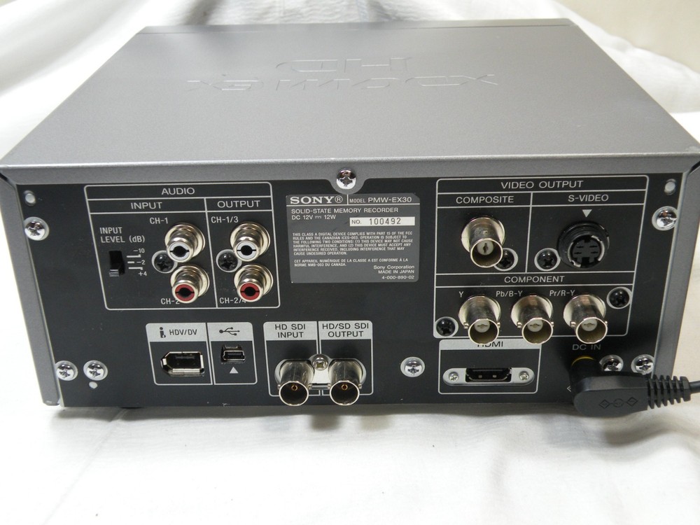 SONY SxS PRO Solid State Memory Compact Recorder, Two 32GB Cards, Model PMW-EX30