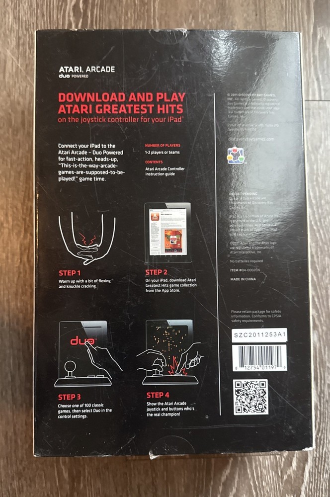 ATARI ARCADE Duo Powered Joystick Controller For iPad 1st, 2nd & 3rd Generation