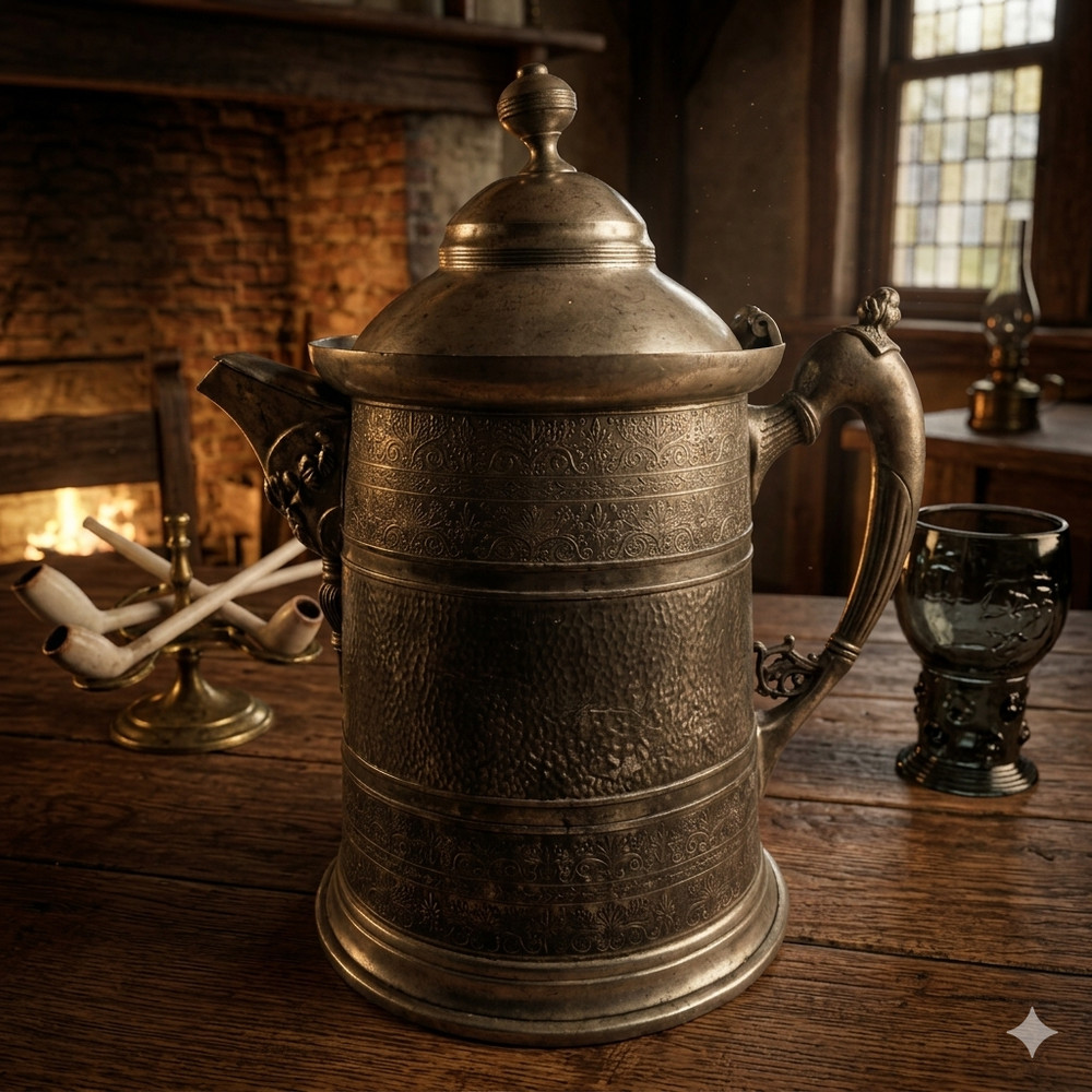 Antique  19th Century Victorian Silver Plated Water Pitcher