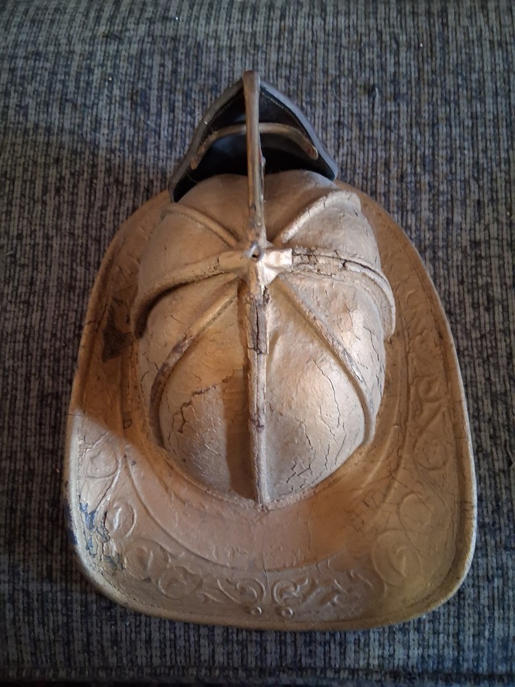 LEATHER FIRE HELMET n5a