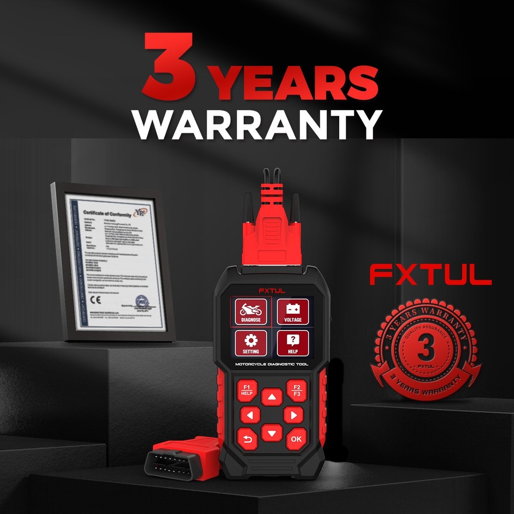 FXTUL M4 Harley Motorcycle Diagnostic Tool OBD2 Full System Code Reader Scanner