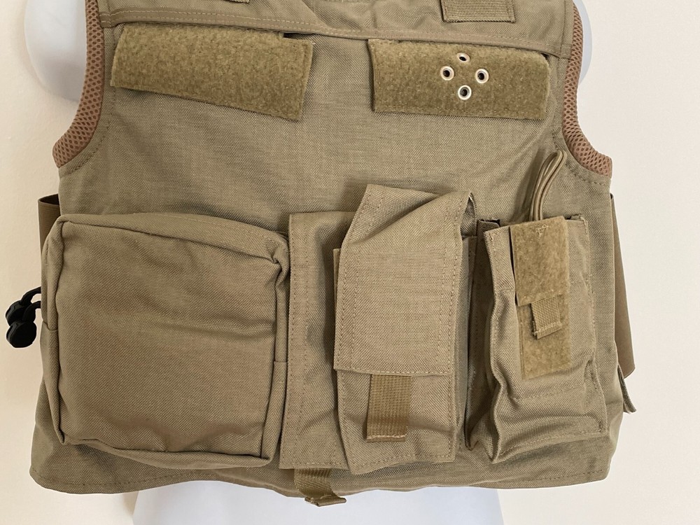SECOND CHANCE Standard Fix Pocket Armor Carrier Side Open Medium 2214-2015 Tan