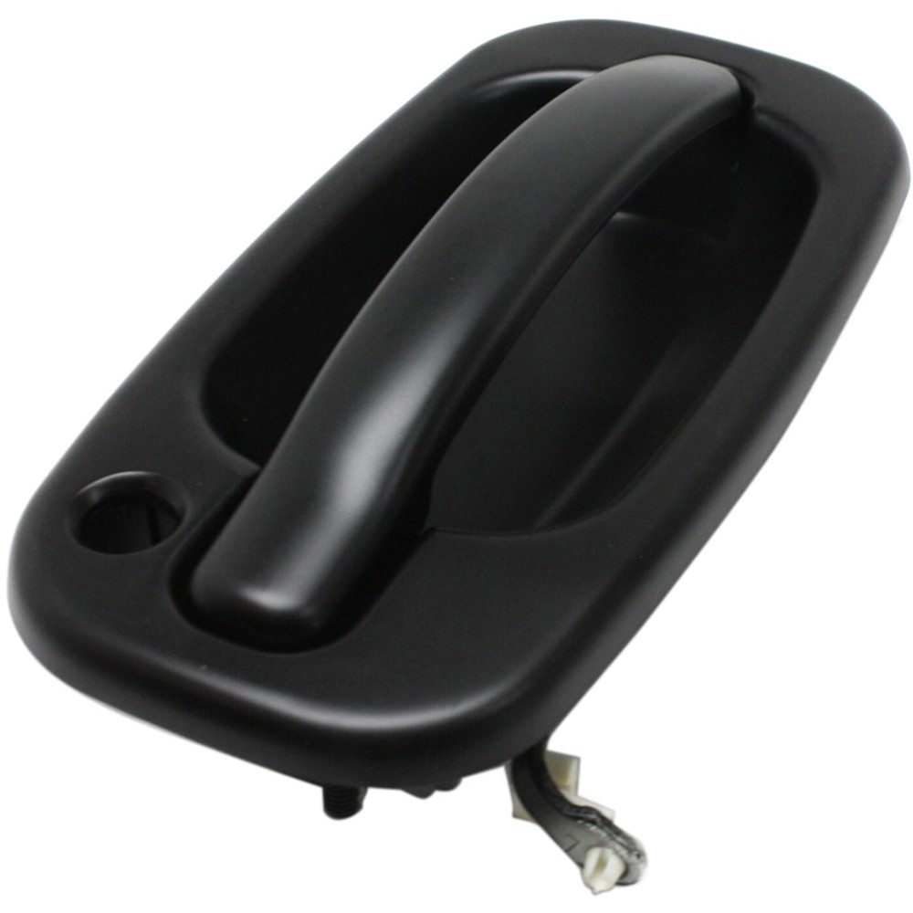 Door Handle Set For 1999-2006 Chevy Silverado 1500 Smooth Black Front Outer 2Pc