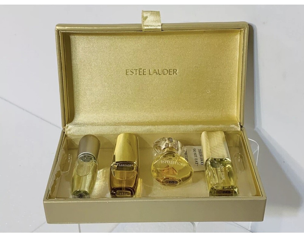 ESTEE LAUDER Mini Perfume Treasures 4 Pc Vintage *READ