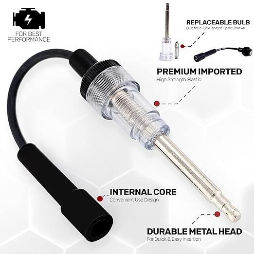 Inline Spark Tester, Plug Engine Ignition 6-12 Volt Fool-Proof – Pick Up1 Pack