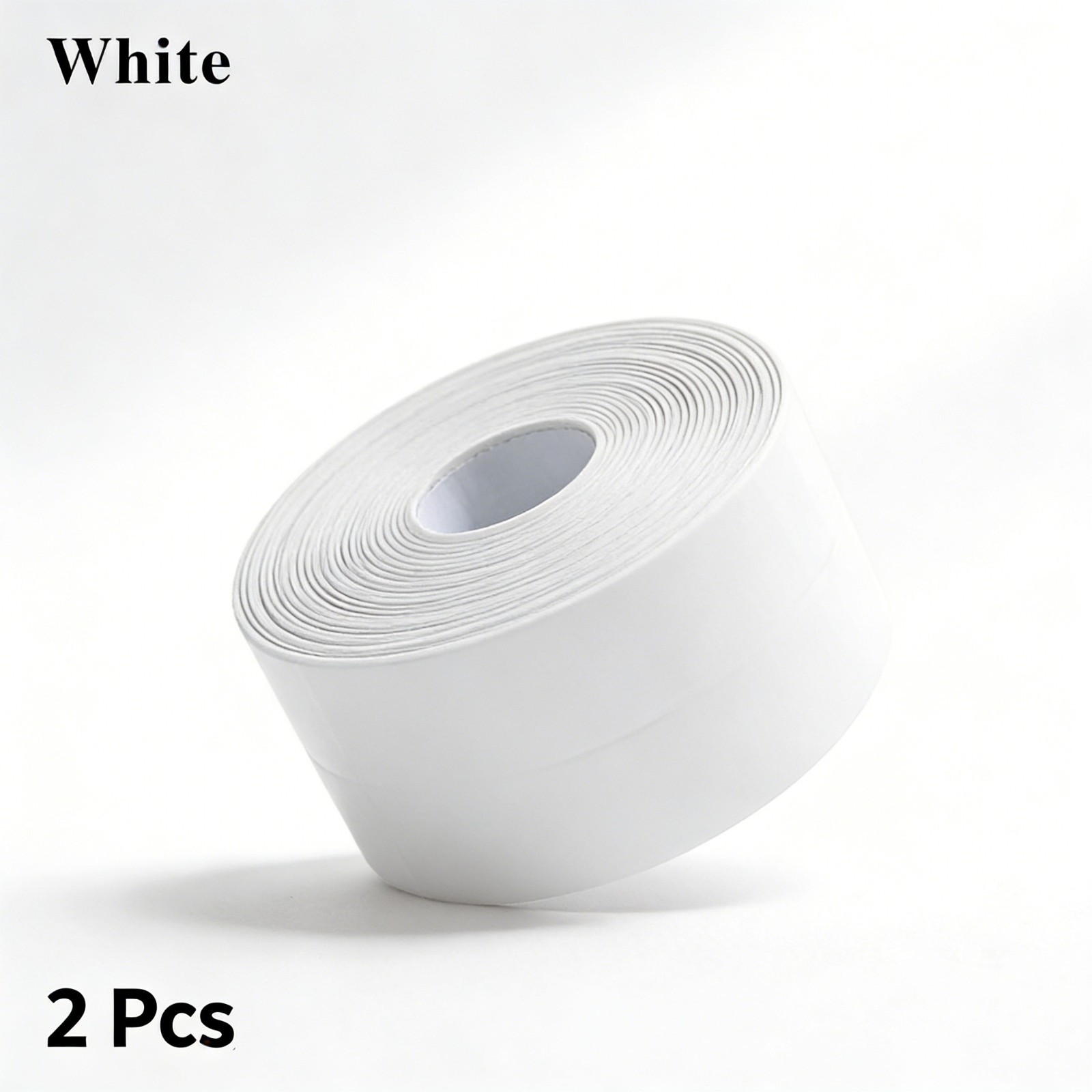 Waterproof Sealing Tape Strip - Shower Bathtub Caulk Tape White (2 Pack)