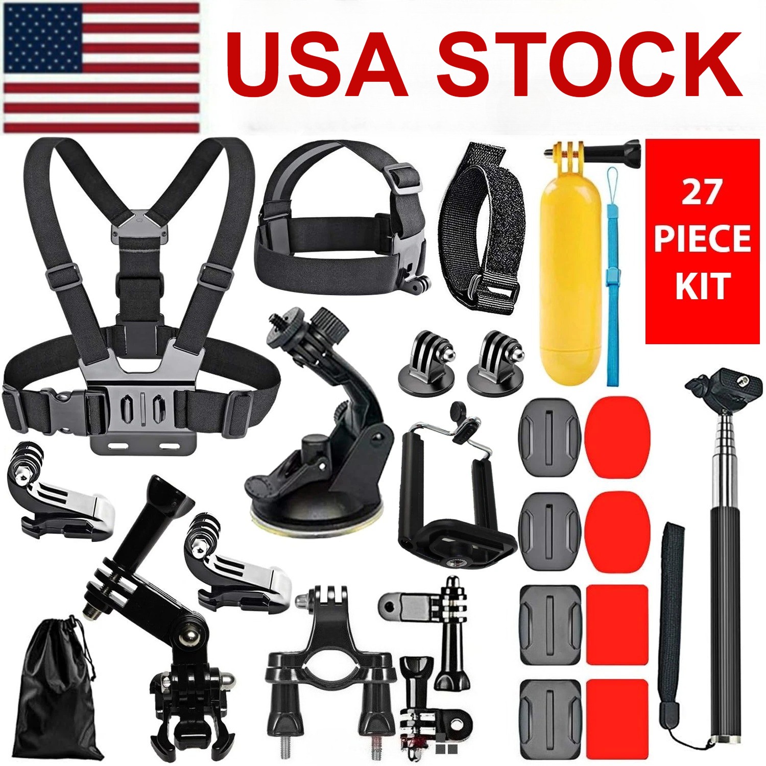 Accessories Kit Mount For GoPro Hero 11 10 9 8 7 6 Session SJCAM/Xiaomi yi EKEN