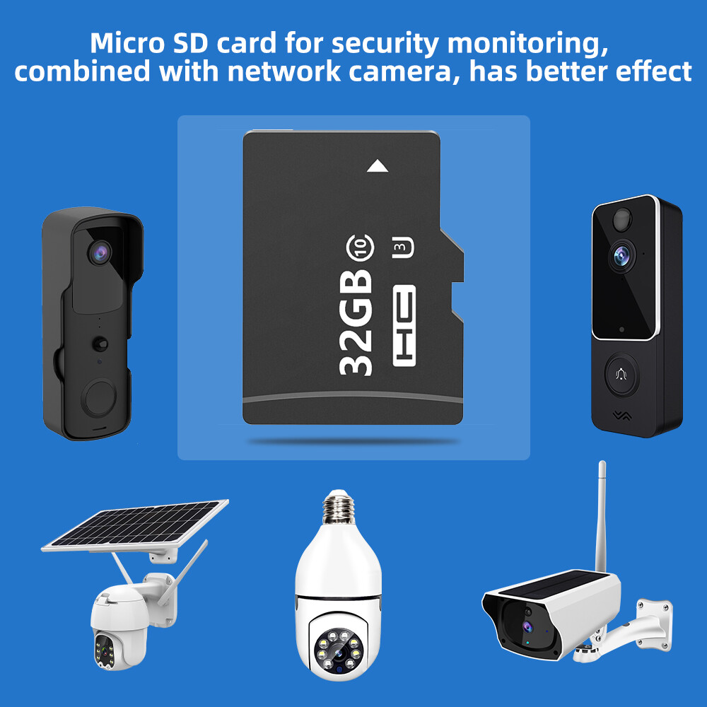 32G Memory SD Card HC Flash Card for Solar Security Camera
