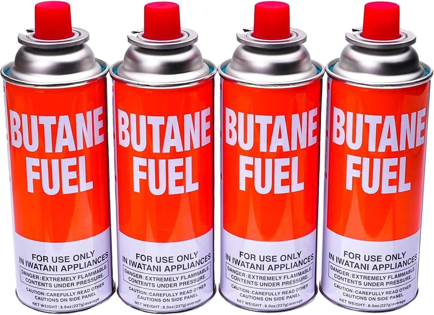 Iwatani BU-6 Butane Fuel Canister for Butane Stove & Torch Refills (4 cans)