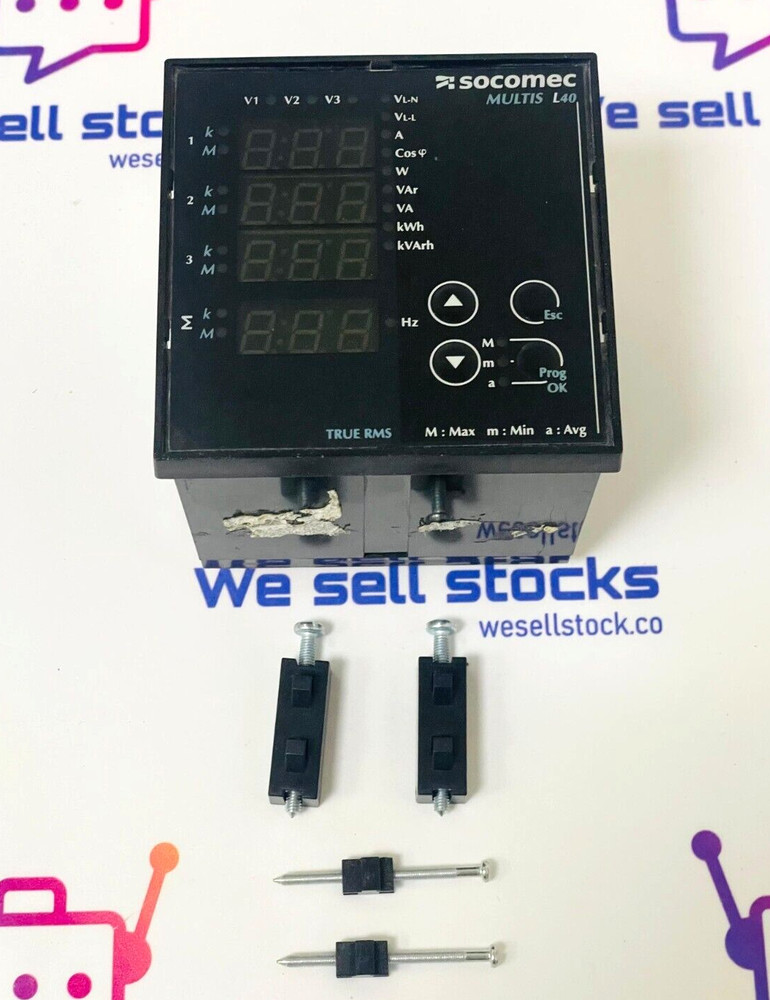 SOCOMEC MULTIS L40 Digital Multi Function Meter 192J9110
