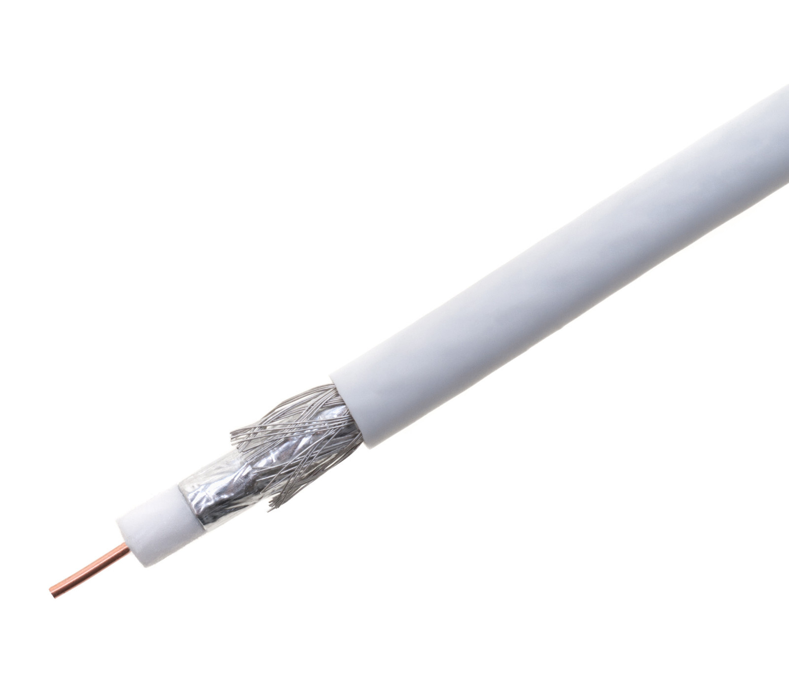 RG6 DUAL Shield Coax Cable White TV Antenna Satellite 3ft-100ft Multi-Pack Lot