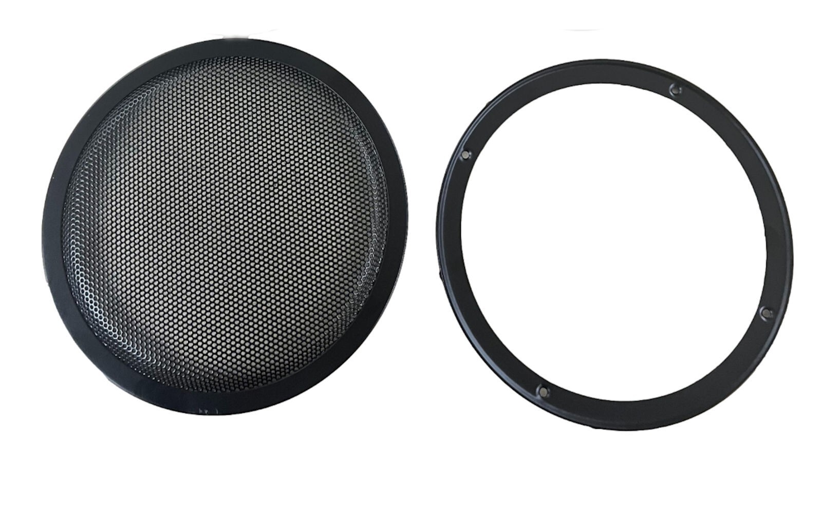 8" 8 Inch Mesh Metal Speaker Grill with Double Rings Subwoofer Black