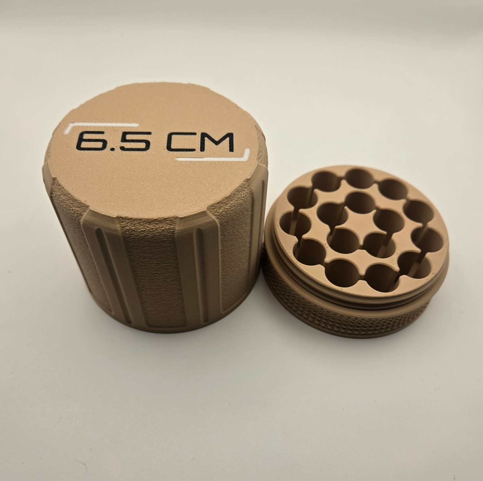 6.5 Creedmoor Ammo Puck – Holds 16 Rounds, Compact Storage Holder