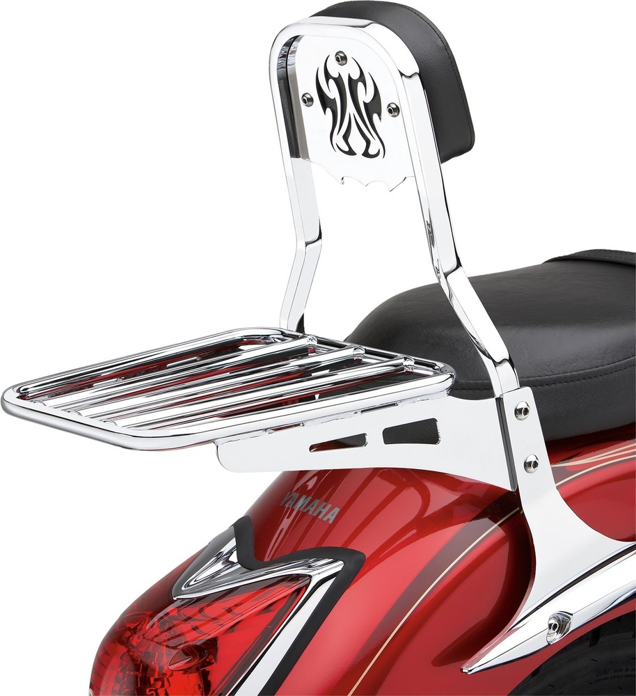 Backrest Insert Tribal Chrome Fits Std