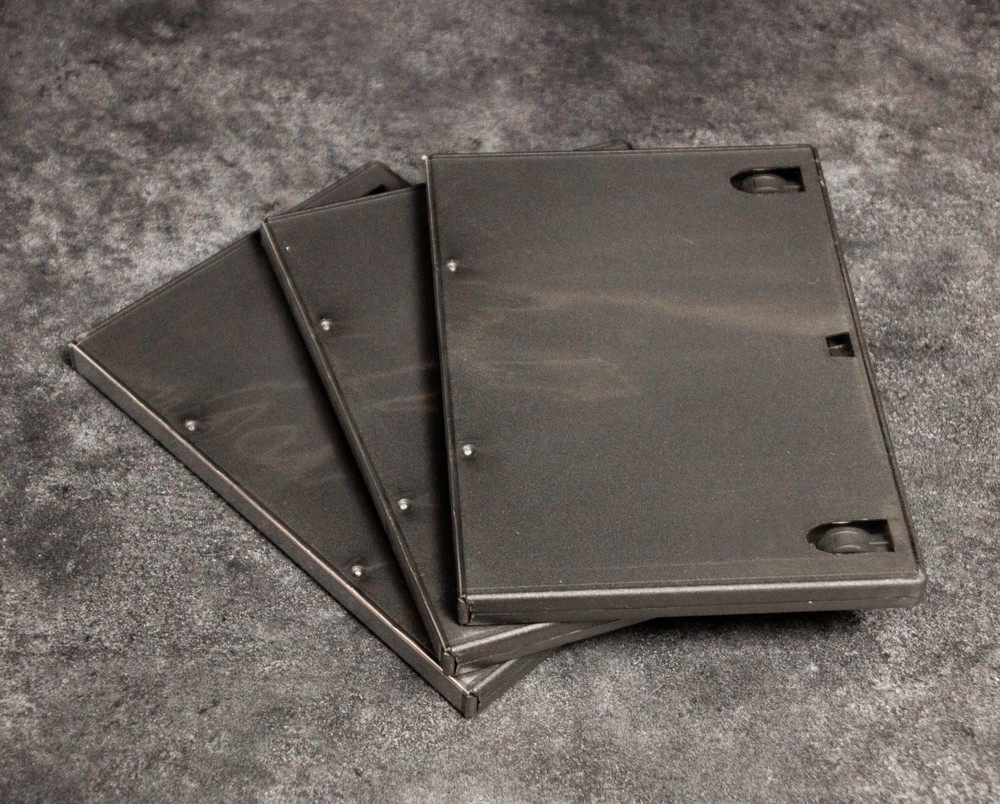 DVD Cases | 3 Pack | Single-Disk | Standard Black Plastic