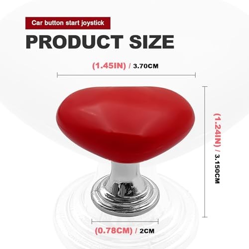 Car Push to Start Button Cover One Touch Engine Start Stop Ignition Switch Red