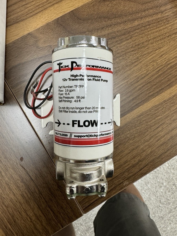 Tick Performance 12v High Flow Transmission Fluid Pump