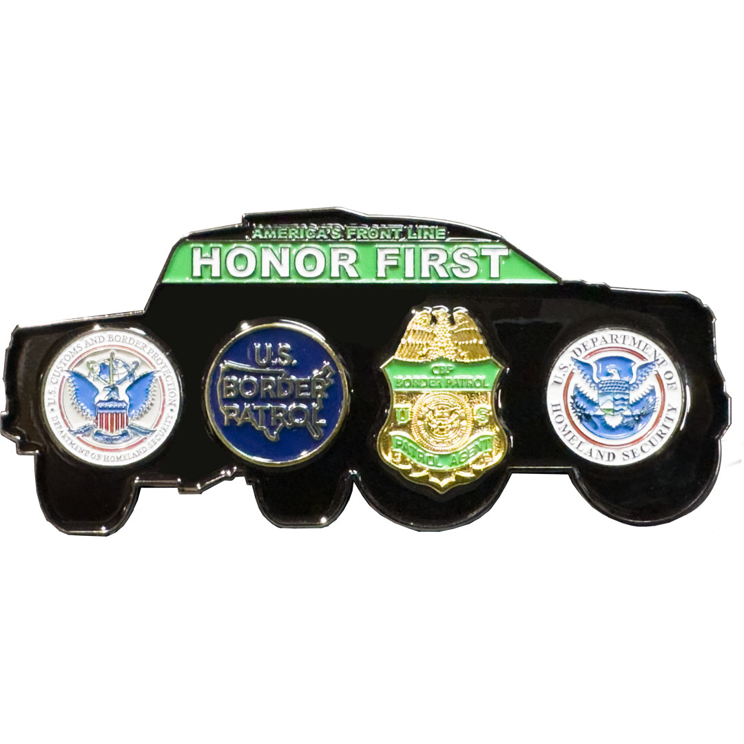 BL17-020 CBP Border Patrol Pickup Truck Police Challenge Coin FJB 2024