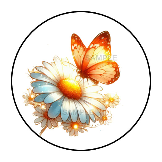 Butterfly stickers labels tags envelope seals party favors