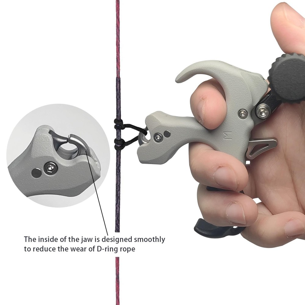 Thumb Release for Compound Bow,Copper Material Archery Release Aids,3 or 4 Fi...