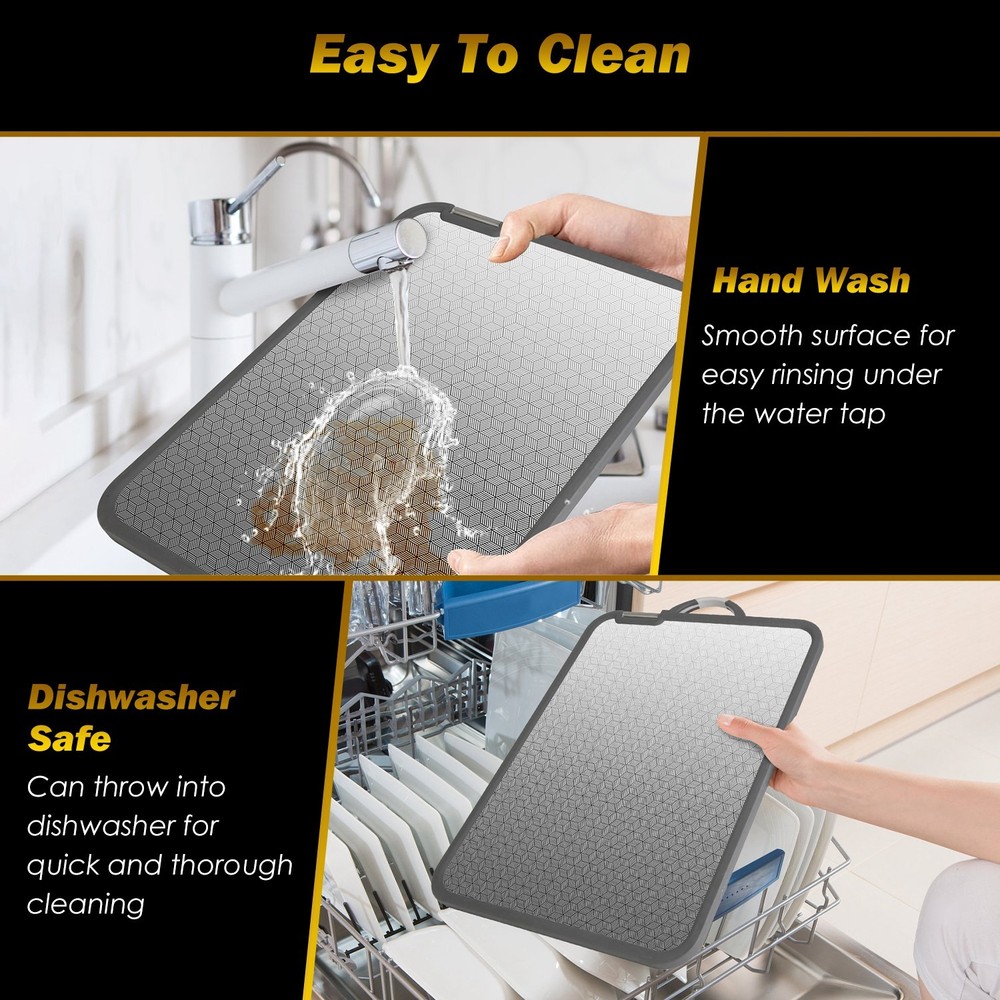 2Pcs Kitchen Cutting Board PP Chopping Board Cutting Board Mesh--Double Sided