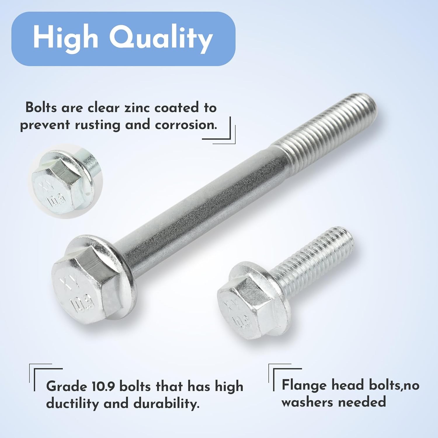 Water Pump Bolt & Thermostat Housing Bolts Kit Compatible with all Series En