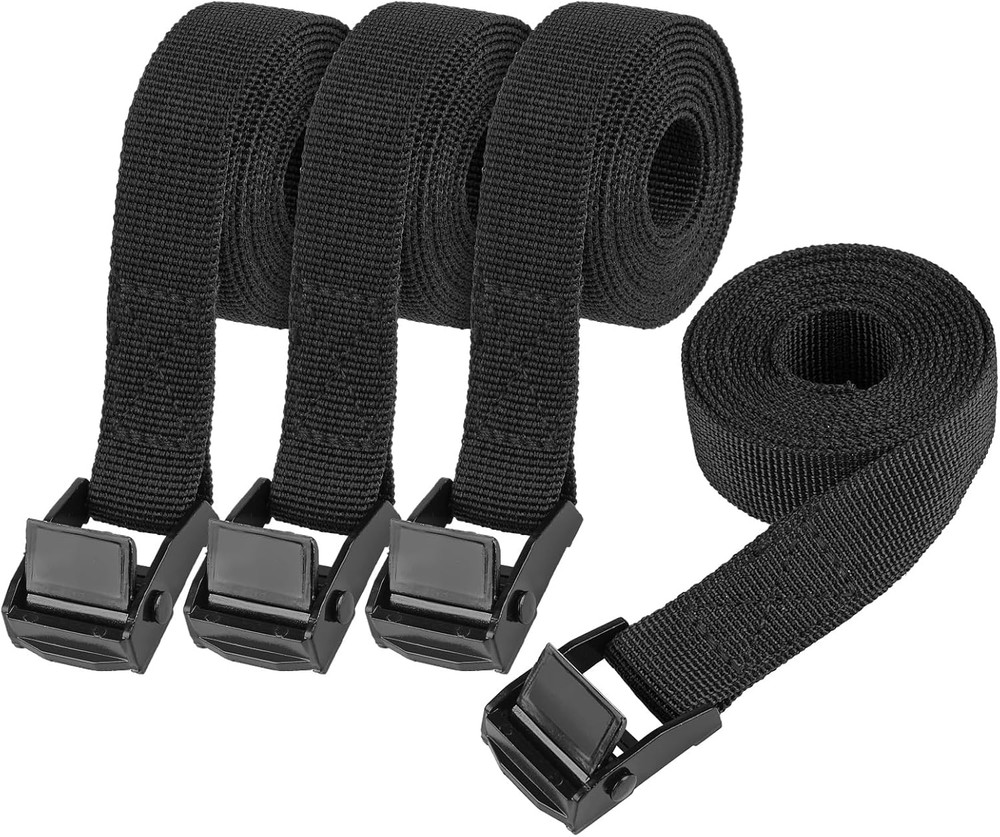 Adjustable Tie Down Straps - 4 Pack Ratchet Straps for Trucks and Cargo