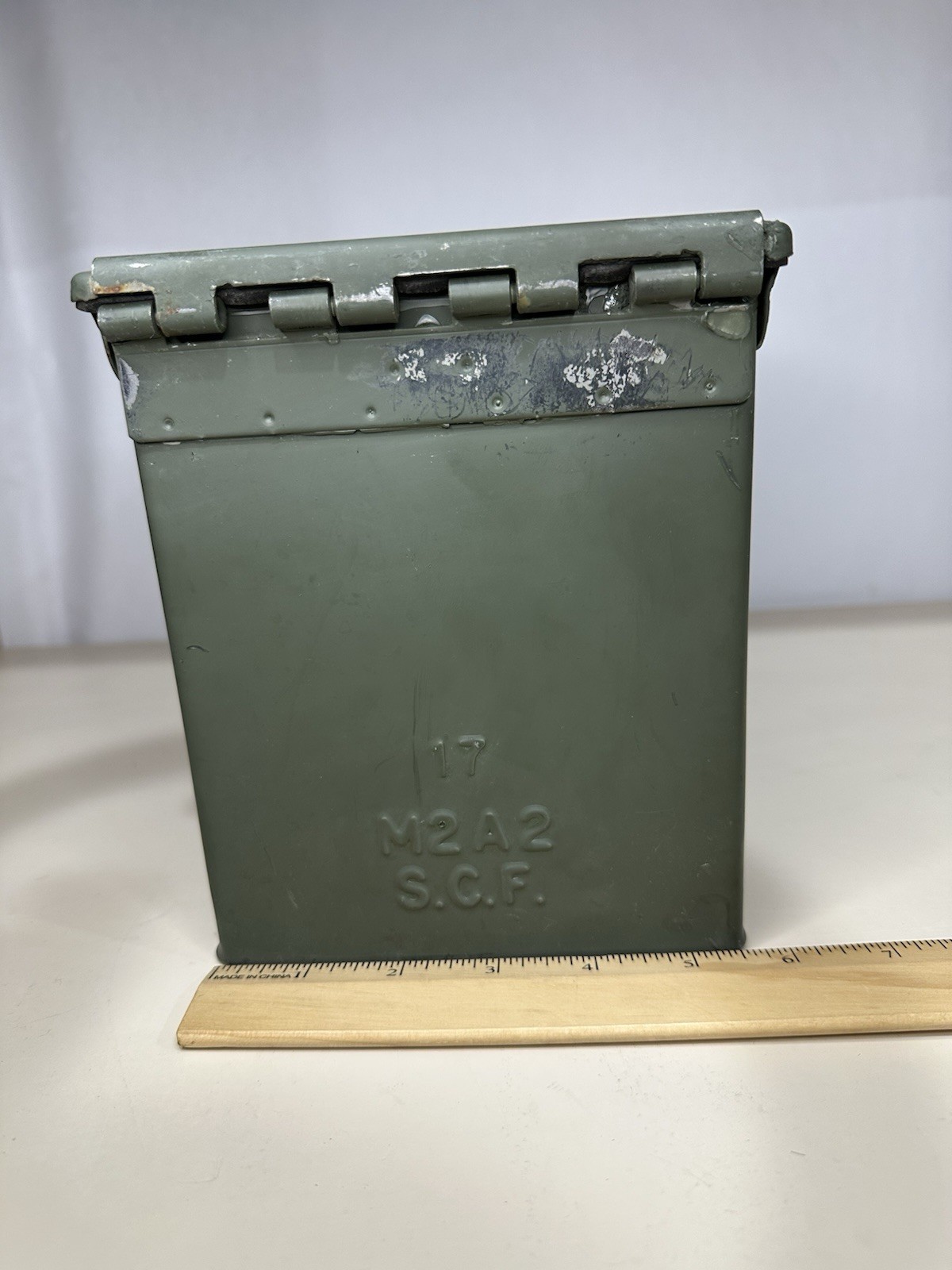 GRADE 1 ORIGINAL .50 CALIBER 5.56MM MILITARY AMMO CAN M2A1 M2A2 50CAL METAL BOX